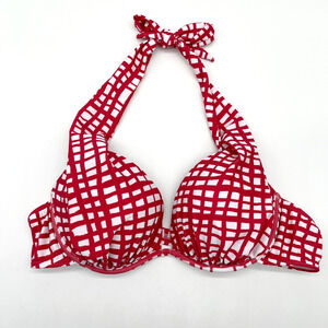 Venus Womens Bikini Top Size 38B Halter Underwire Molded Rockabilly Pinup Retro‎